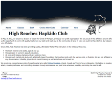 Tablet Screenshot of highreacheskarate.com